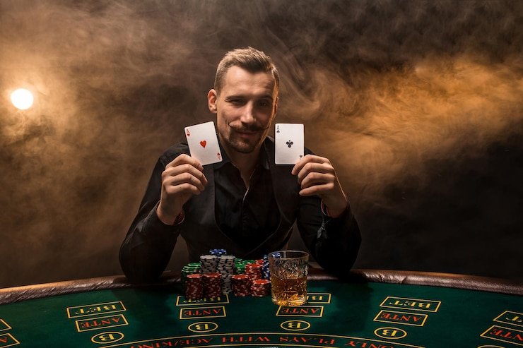 Tampilan meja live dealer baccarat di platform royaldomino